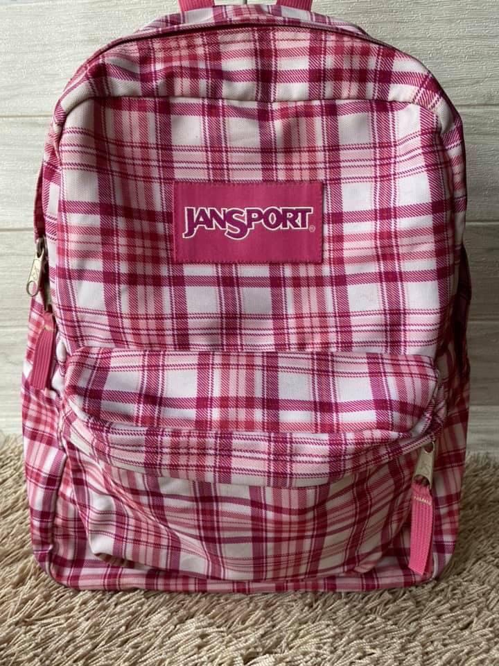 Jansport top plaid backpack