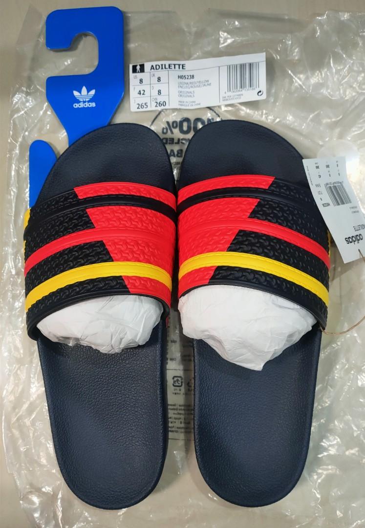 Adidas adilette original 8uk, Men's Fashion, Footwear, Flipflops and Slides  on Carousell