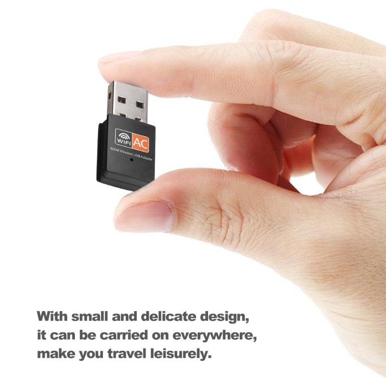 Dual Band 600Mbps 2.4GHz +5GHz USB Wireless Adapter WiFi Antenna 802.11a/b/g/n/ac WiFi USB