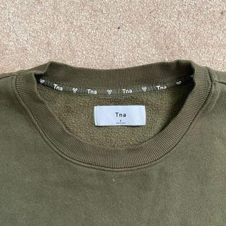 Aritzia TNA Cozy fleece boyfriend crewneck