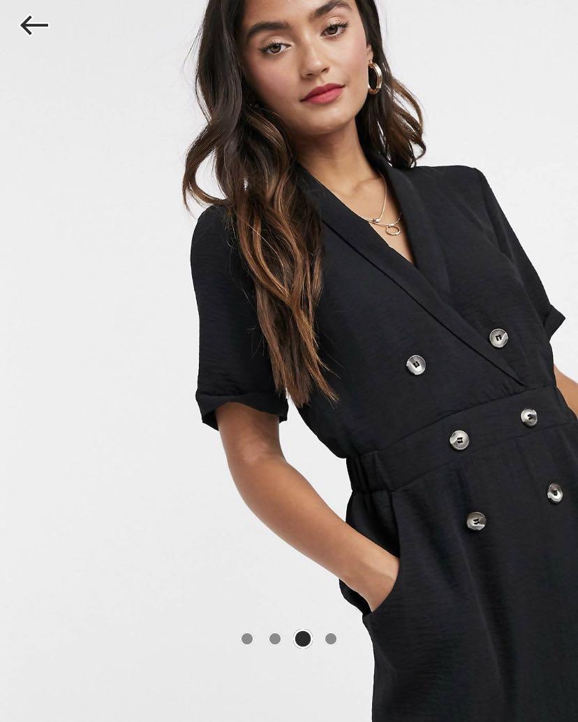 Asos design tux midi dress 2025