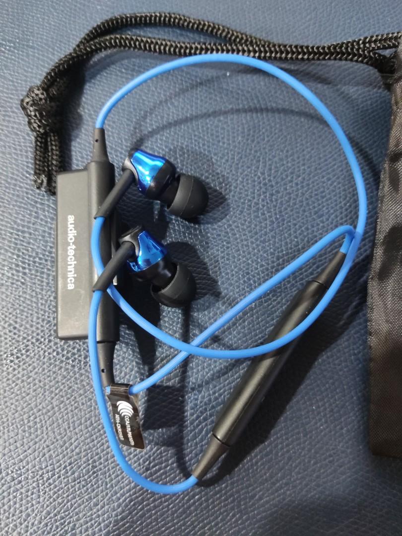 Audio Technica Bluetooth Earphones ATH-CKR35BT (Category: Headphones & Headsets) located in San Juan City. Submitted by monstercombi (Listing ID 1103436789, Image 2). Description: Like New! Audio Technica Bluetooth Earphones Headsets ATH-CKR35BT BLUE Bought in Japan With pouch Location is San Juan City Shipping fee paid by buyer.