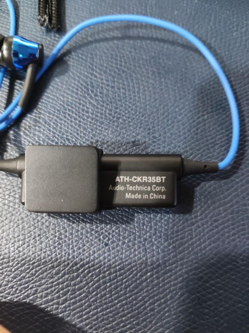 Audio Technica Bluetooth Earphones ATH-CKR35BT (Category: Headphones & Headsets) located in San Juan City. Submitted by monstercombi (Listing ID 1103436789, Image 3). Description: Like New! Audio Technica Bluetooth Earphones Headsets ATH-CKR35BT BLUE Bought in Japan With pouch Location is San Juan City Shipping fee paid by buyer.
