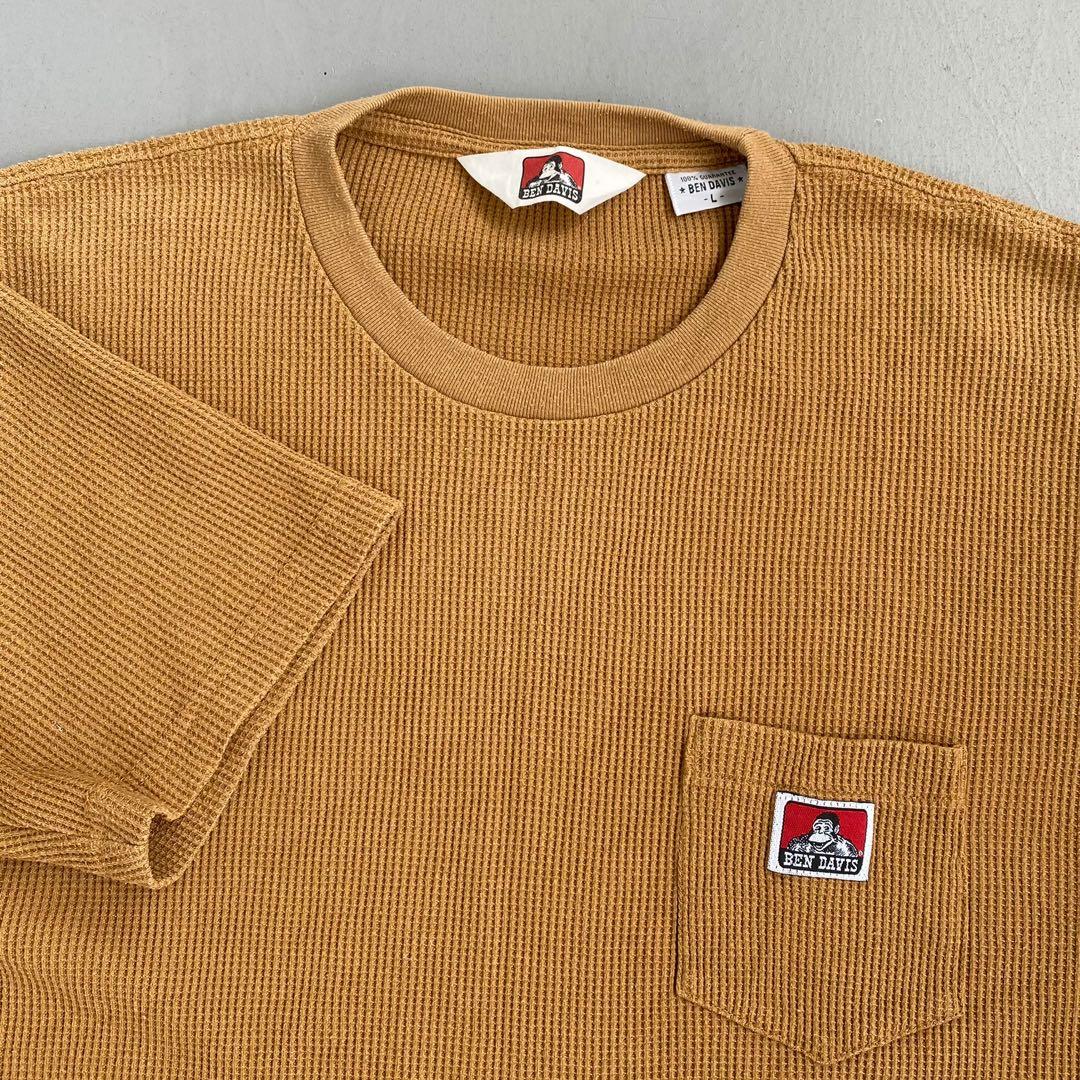 Ben Davis Waffle Brown Tee Shirt Large 