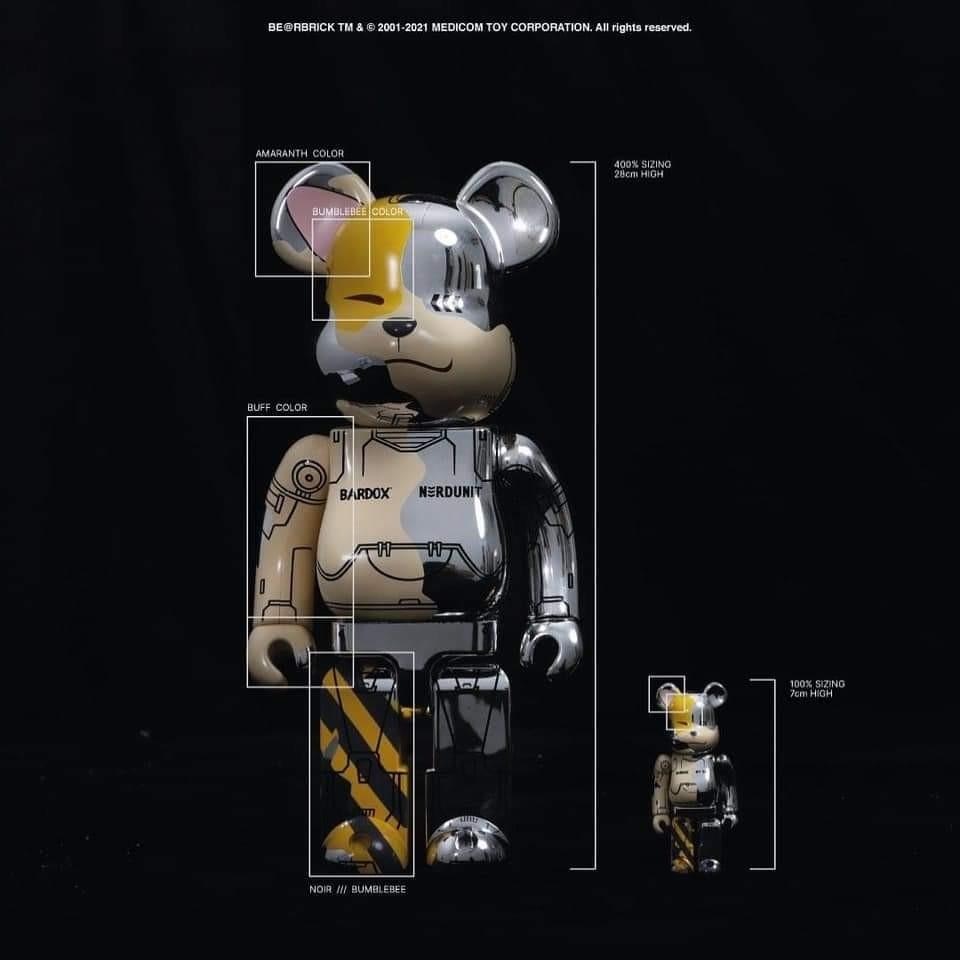 BE@RBRICK NERDUNIT x BARDOX 400%