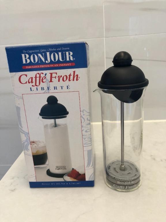 Bonjour Caffe Froth Monet Milk Frother, Black