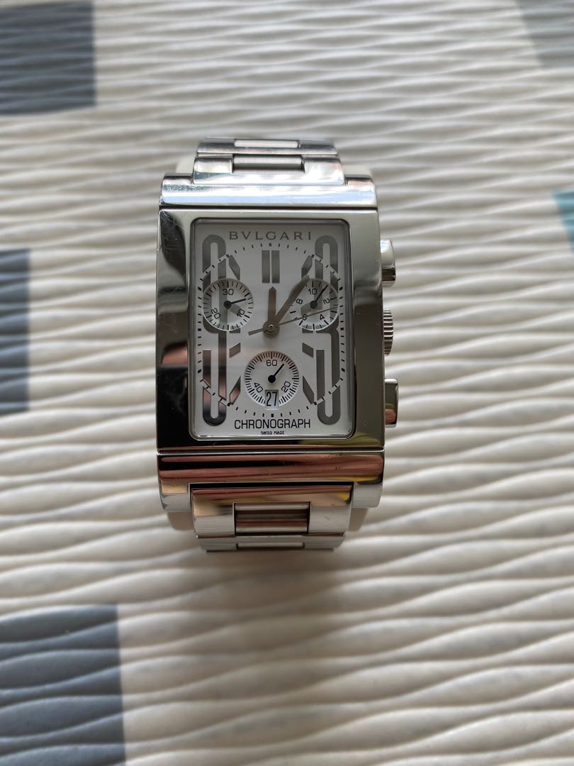 Bvlgari rettangolo on sale chronograph