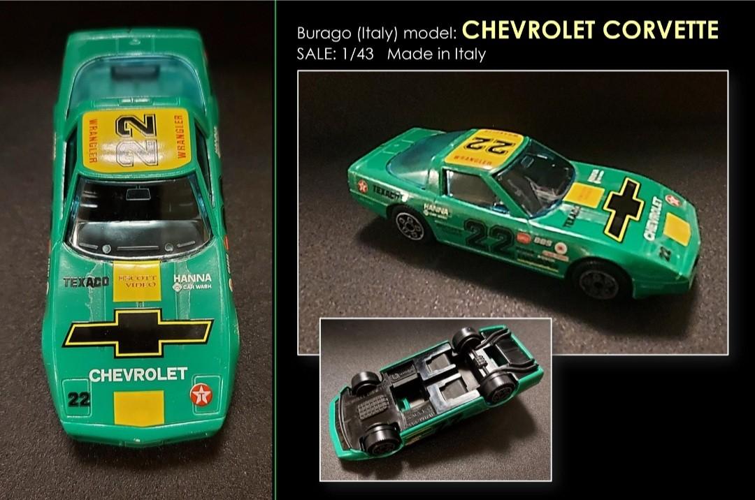 意大利burago Chevrolet Corvette賽車 80年代中古 意大利製造玩具收藏品 興趣及遊戲 玩具 遊戲類 Carousell