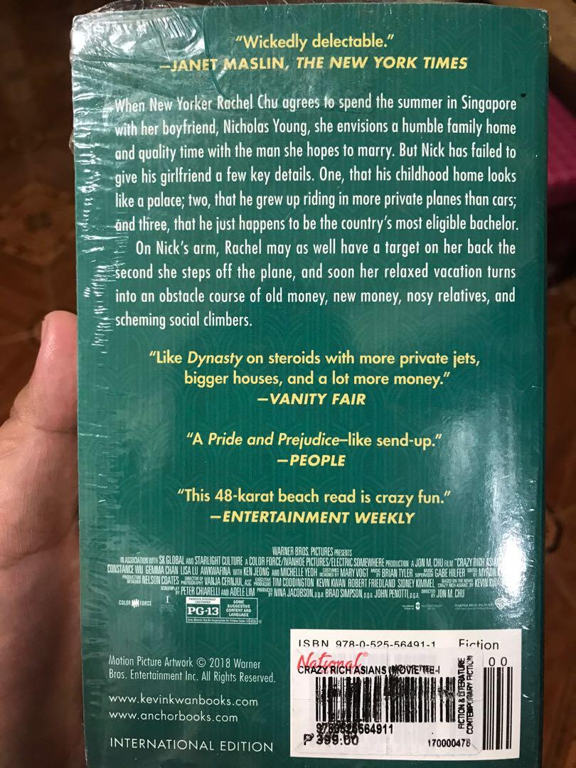Crazy Rich Asians by Kevin Kwan (Category: Storybooks) located in Rizal. Submitted by cmcrhs (Listing ID 1103456845, Image 2). Description: .
