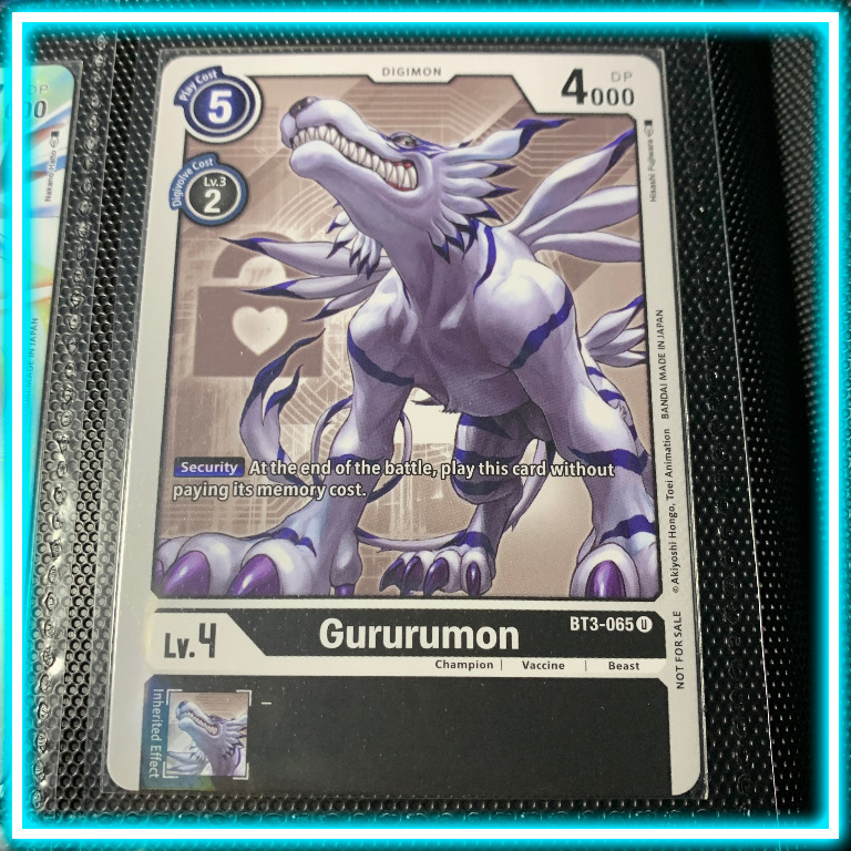 Digimon English TCG Gururumon (Alternate Art) BT3065 U