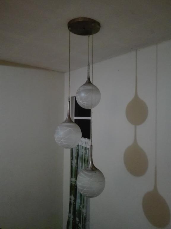 Drop Lights (Category: Lighting) located in Manila. Submitted by swiftowl.ce049f (Listing ID 1103383967, Image 1). Description: used glass ball stainless holder for pick up taytay rrizal.