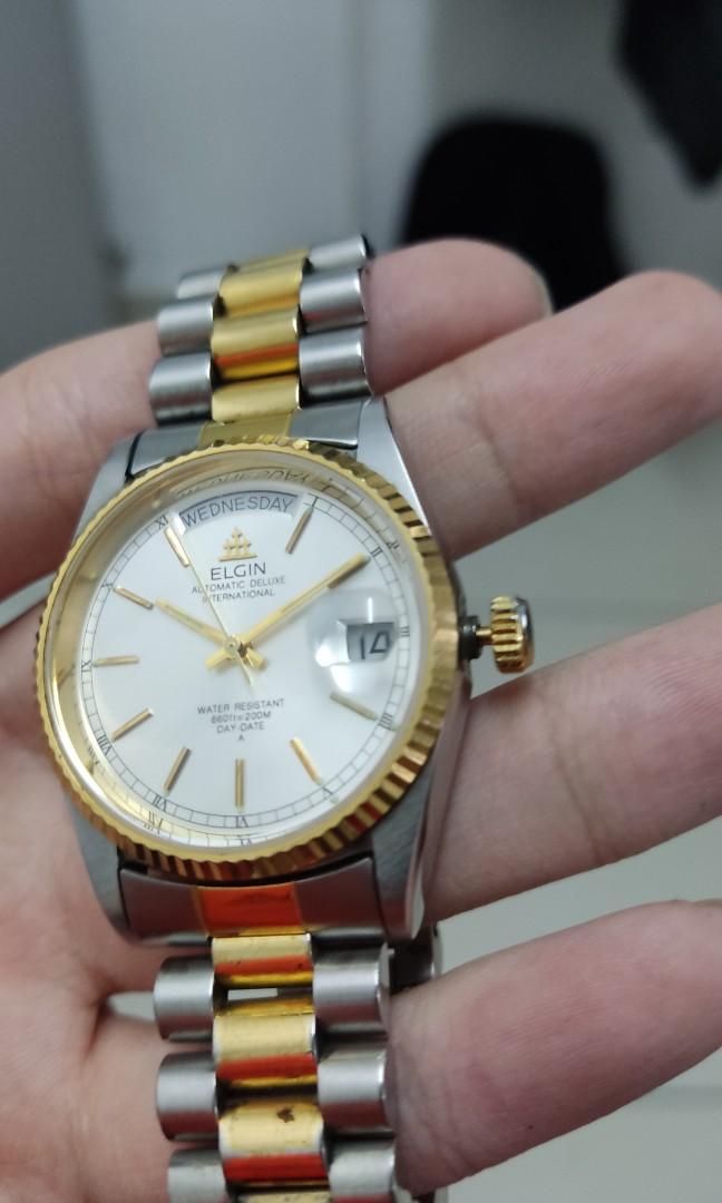 Elgin President Day Date rolex style