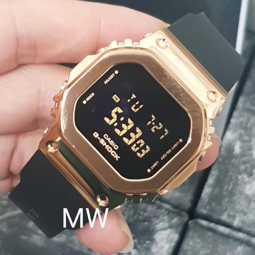 G- Shock ladies a series rose gold stainless steel casing gms5600