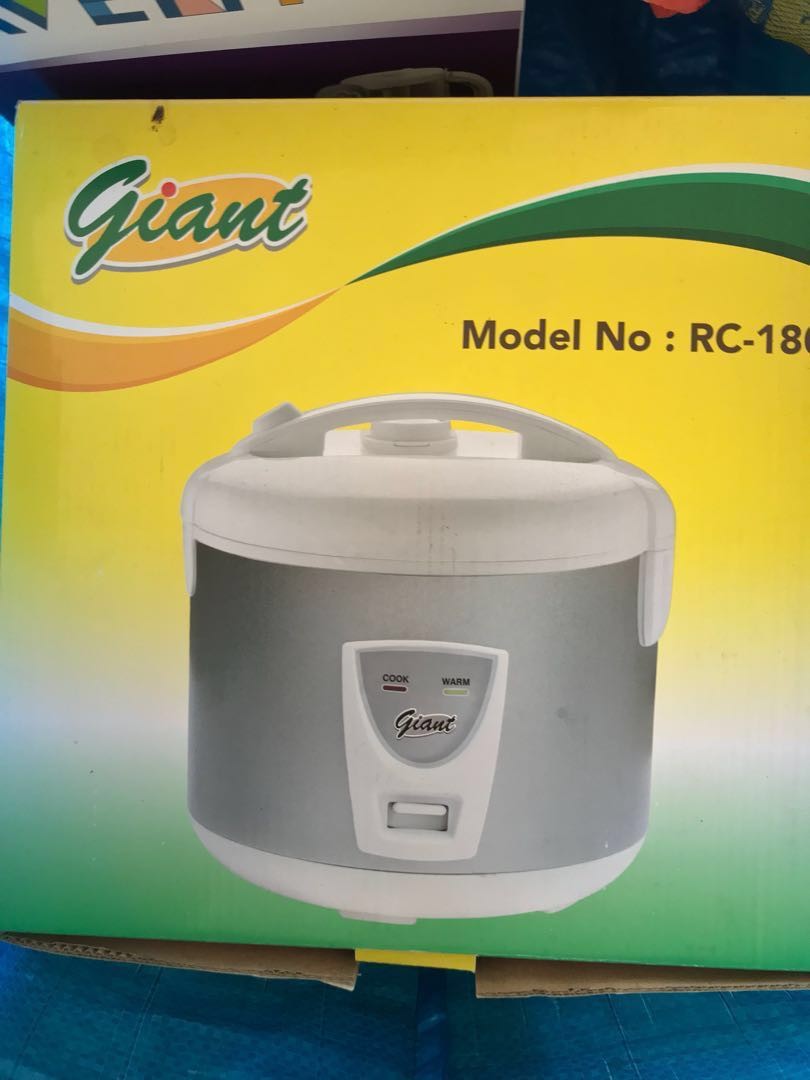 Giant rice cooker 1.8L, TV & Home Appliances, Kitchen Appliances, Cookers on Carousell