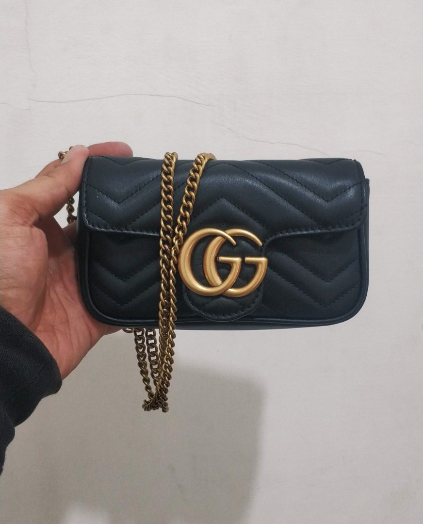 Gucci marmont top mini preloved