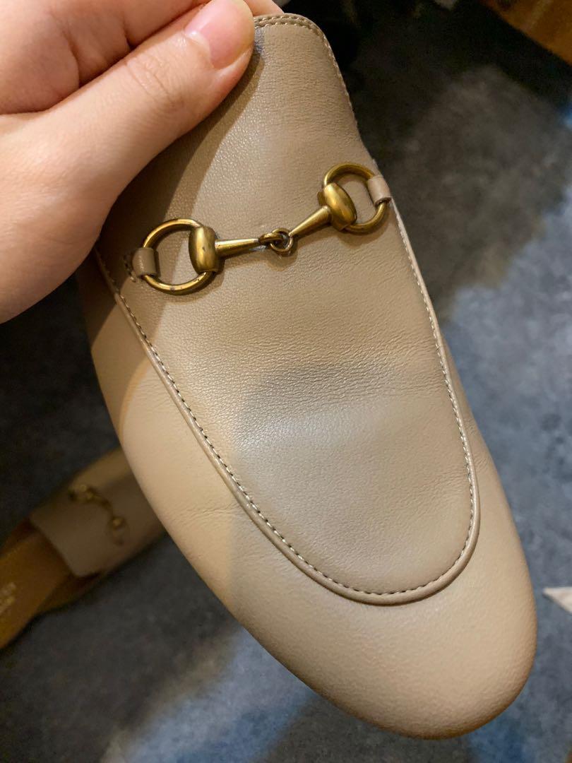Gucci Mules Princetown Taupe