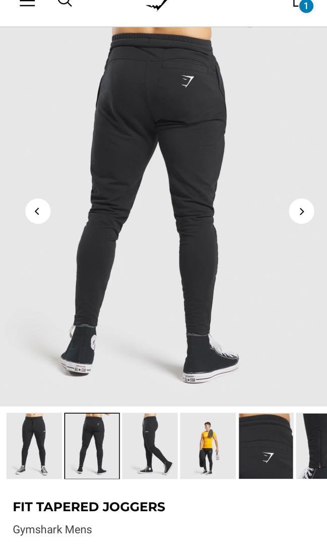 Gymshark Fit Tapered Joggers Men s Fashion Activewear on Carousell
