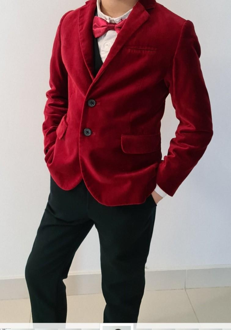 H&m store velvet blazer