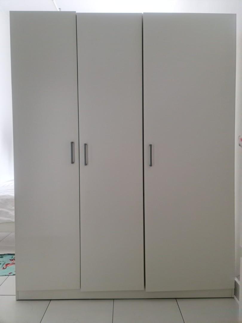 IKEA DOMBAS (3 Door) Wardrobe, Furniture & Home Living, Furniture, Shelves, & Racks on