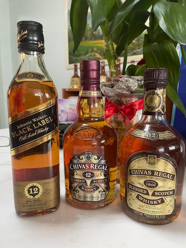 Johnnie walker black label Old Scotch & chivas regal blended ...