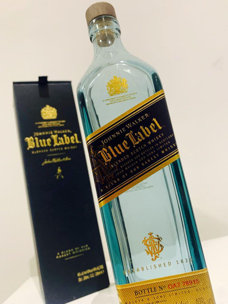 Johnnie Walker Blue Label Scotch Miniature Whisky Mini Empty ...