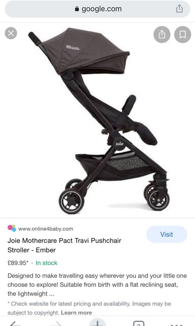 Joie mothercare 2025 pact travi