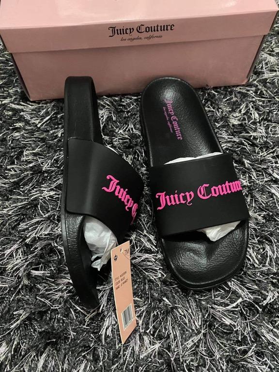 JUICY COUTURE Branded Womens Slip On Slides Sandals Size 6US 7US