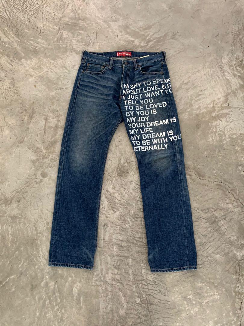 Junya Watanabe Levi's SS10 Poem Jeans ( Denim Vintage Comme Des Garcons  Undercover Kapital Visvim Supreme Raf Simons Rick Owens ), Men's Fashion,  Bottoms, Jeans on Carousell