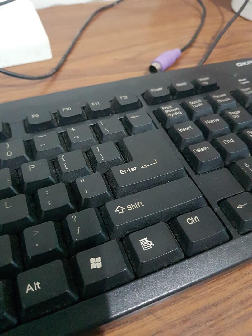 Keyboard PS2 Okaya - Kondisi Bekas, Elektronik, Bagian Komputer ...