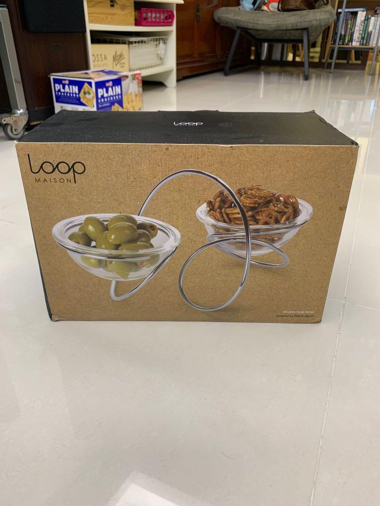 Maison Loop Double Loop Bowl, Furniture & Home Living, Kitchenware ...