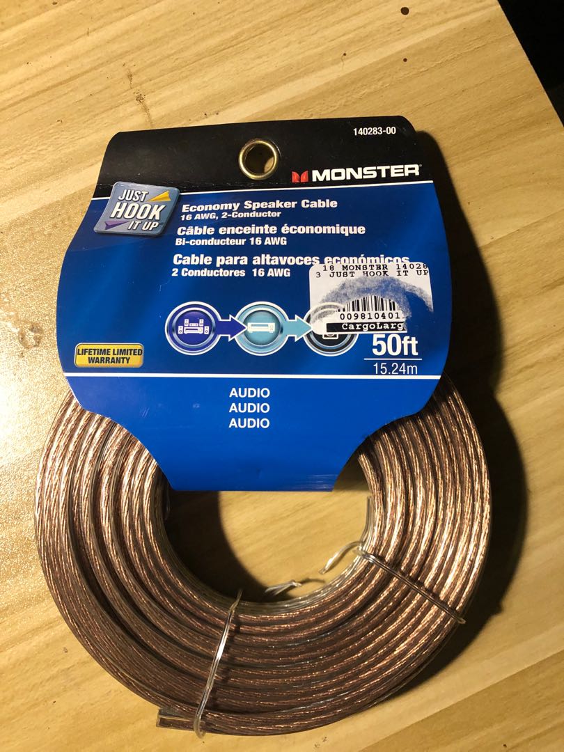 Monster Cable 140283-00 50ft Speaker 