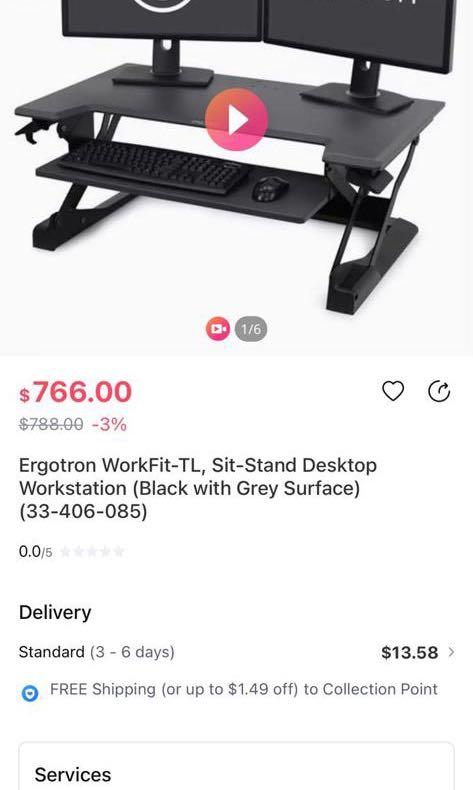 Multi purpose computer table (Category: Tables & Sets) located in Singapore. Submitted by hamkarahim (Listing ID 1103465161, Image 1). Description: Very good quality, as you guys can see retailing at $766. Selling at a very good price. Negotiable but not too Low ballers. .