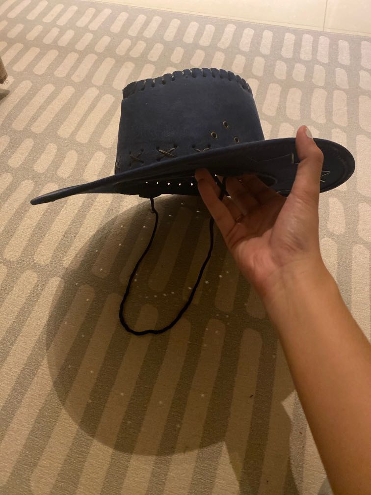 NAVY BLUE COWBOY HAT, Women's Fashion 