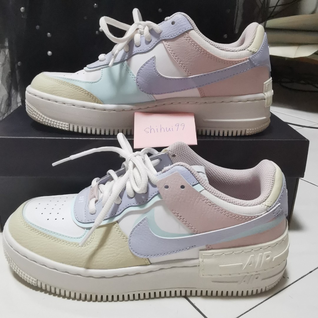 sizeer nike air force 1 shadow pastel