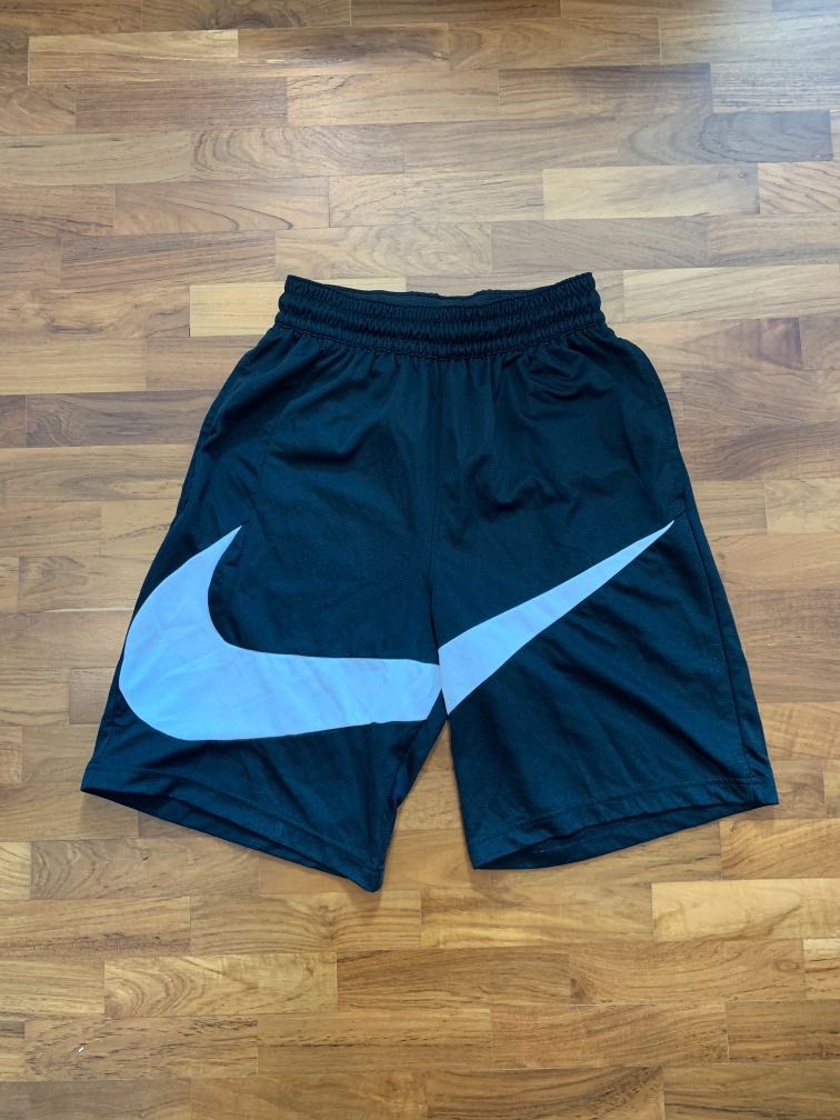 Nike Big Swoosh Tick Drawstring Basketball Pants Shorts