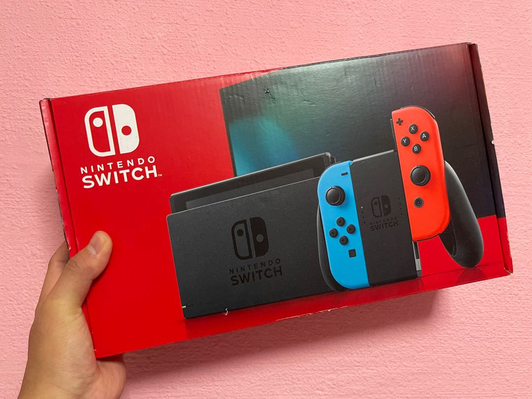 Nintendo Switch Console Gen 2 Red/Blue, Video Gaming, Video Game