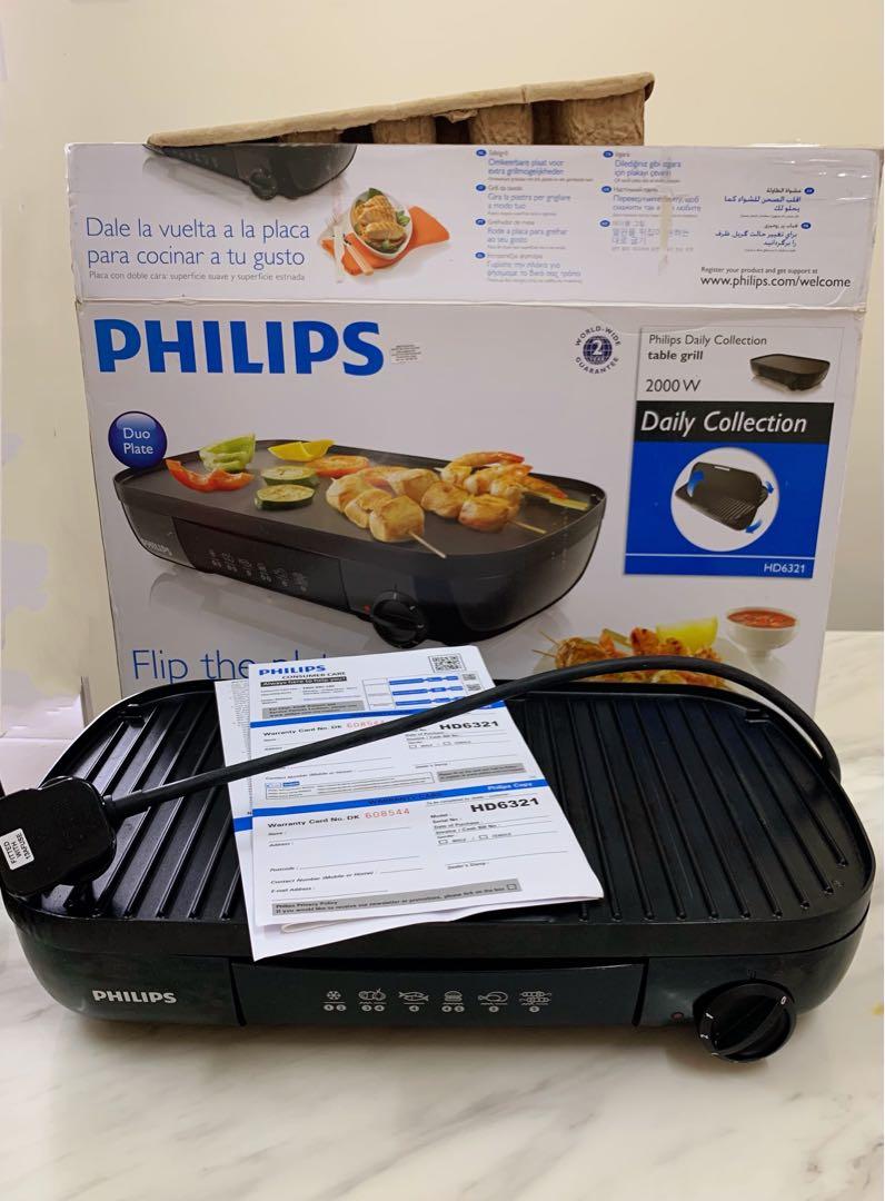 Facet zeemijl trimmen Philips daily collection table grill HD6321, TV & Home Appliances, Kitchen  Appliances, Kettles & Airpots on Carousell