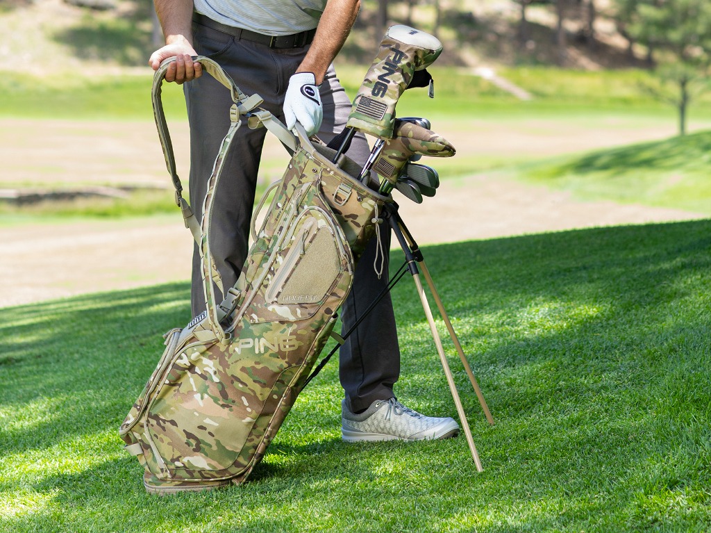Ping camo cart bag top