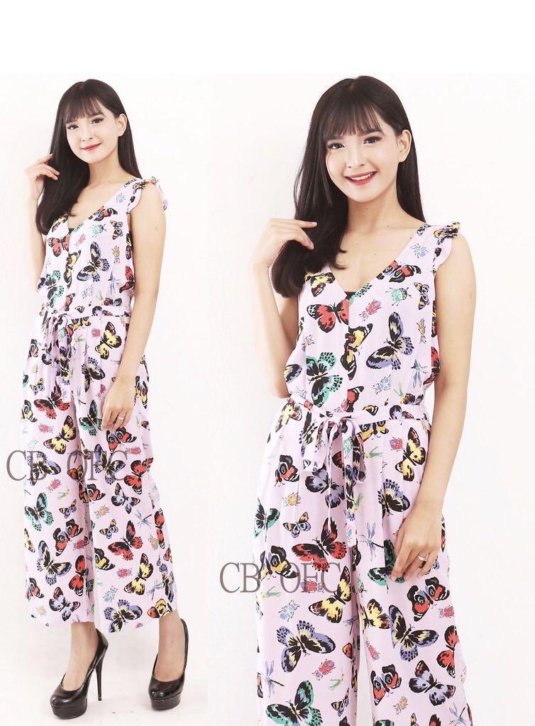 Butterfly jumpsuit old best sale navy