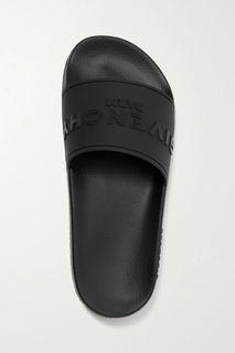 PRE-ORDER: Givenchy black logo-embossed signature rubber slides