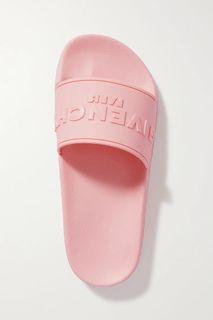 PRE-ORDER: Givenchy Pink logo-print rubber slides