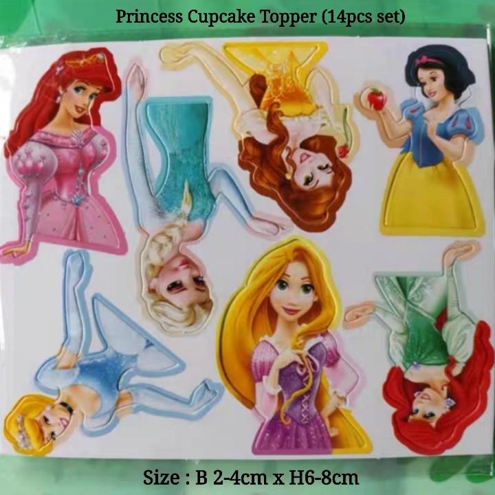 Princess Cupcake Topper (14pcs)65074414156161114
