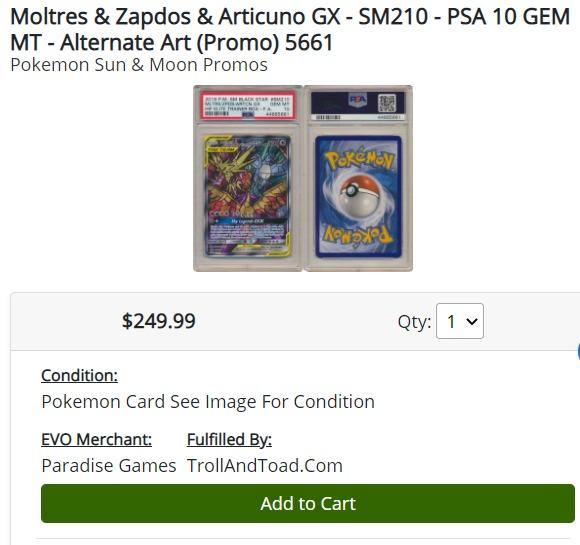Moltres & Zapdos & Articuno GX TCG 10 – Uncle Moe's Trading Cards