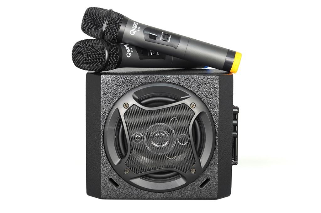 Qkara acoustic B18 soundbar Bluetooth Speaker with 2 UHF Wireless