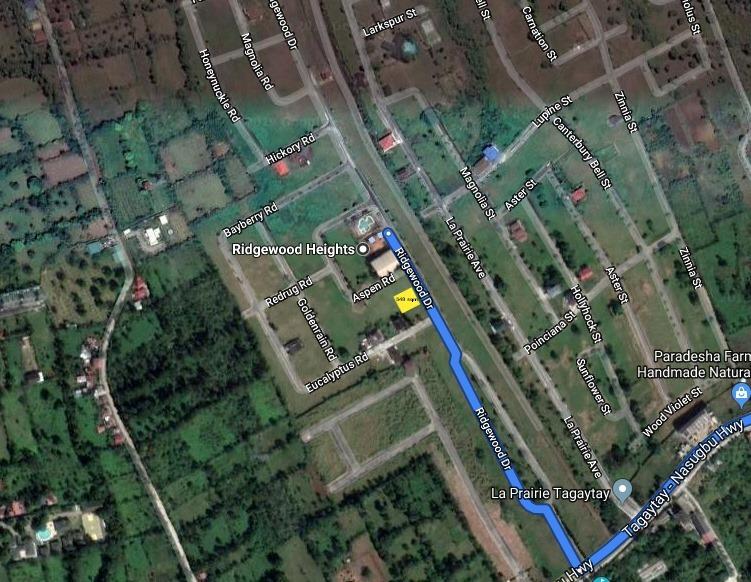 Ridgewood Heights Residential Estates Tagaytay City/ PER SQUARE METER