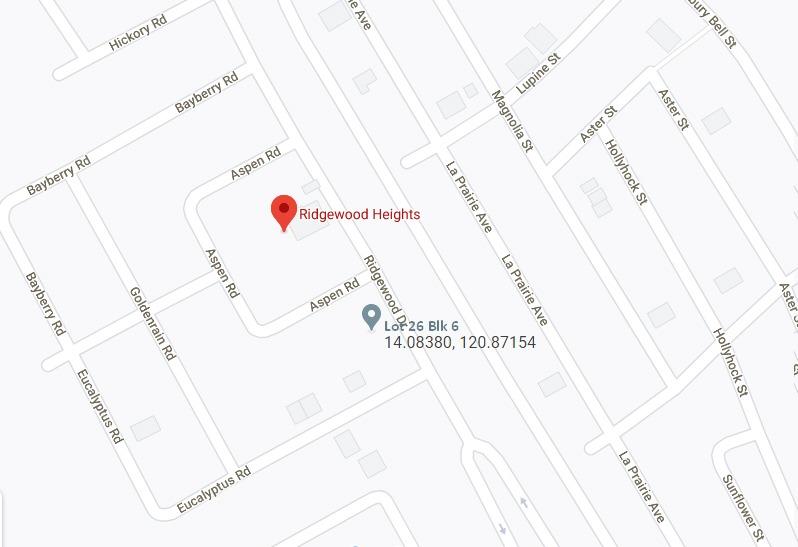 Ridgewood Heights Residential Estates Tagaytay City/ PER SQUARE METER