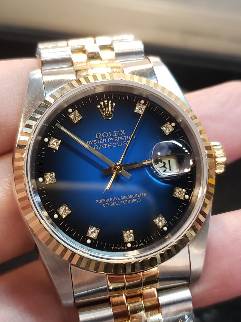 rolex midnight blue