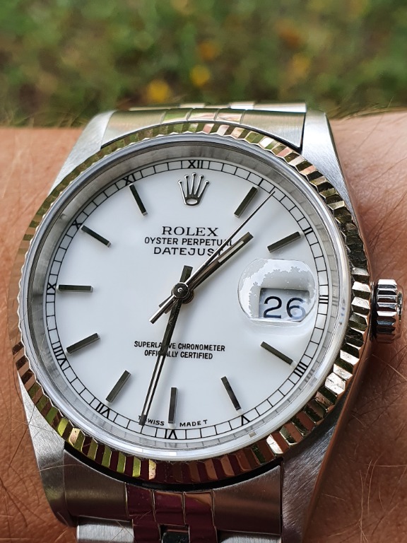 Rolex datejust 36mm white dial Luxury Watches on Carousell