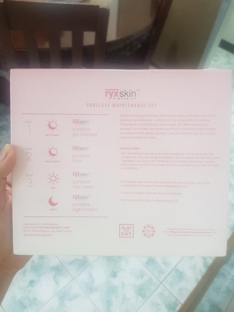 Ryx skin (Category: Face Care) located in Pasig City. Submitted by jeanjonk (Listing ID 1103432112, Image 2). Description: nadouble ang bigay sakin. srp nito ay 350.