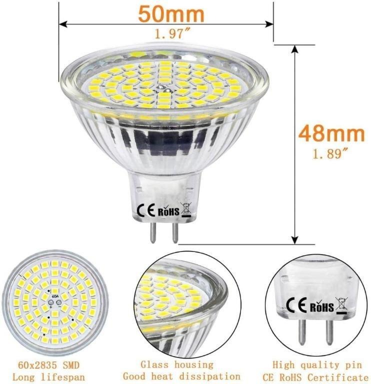 Warm White LED Reflector Replaces 50W Halogen Lamp 21LEDs LED Spotlight 12V GU 5.3 LED Bulb 6Pcs LEDGLE 3.8W GU5.3 MR16 LED Spotlight Lamp A Warm White LED Reflector Replaces 50W Halogen Lamp 21LEDs LED Spotlight 12V GU 5.3 LED Bulb 6Pcs LEDGLE 3.8W GU5.3 MR16 LED Spotlight Lamp A